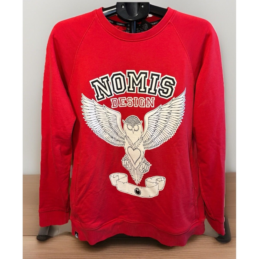 Men's Size Large‎ Heavyweight Stephen Cartwright Nomis Sweatshirt W/ Pockets Owl